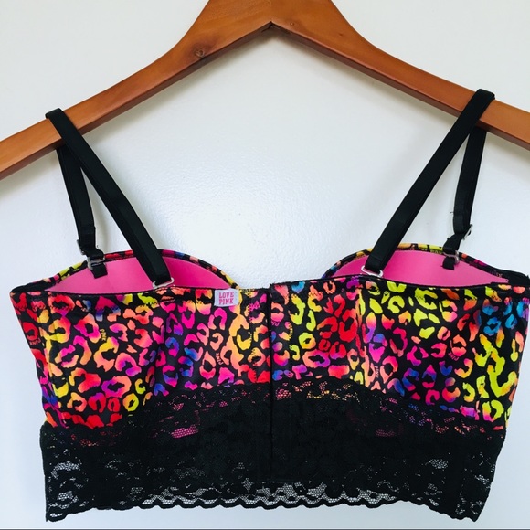 ⭐️Like New⭐️Victoria’s Secret PINK Leopard Bustier - Picture 4 of 5